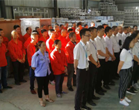 優(yōu)佰特廚房設(shè)備公司9月全體員工會順利召開，董事長發(fā)表重要講話